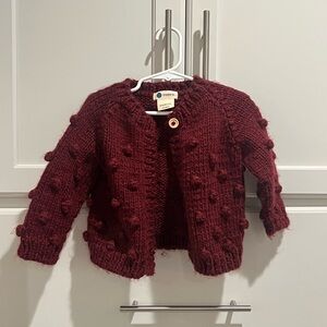 Blueberry hill popcorn sweater
